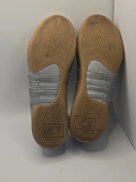 Adidas Originals Sneakers Taekwondo Mei Ballet Sz 8 Silver Slip On Streetwear - Picture 7 of 8